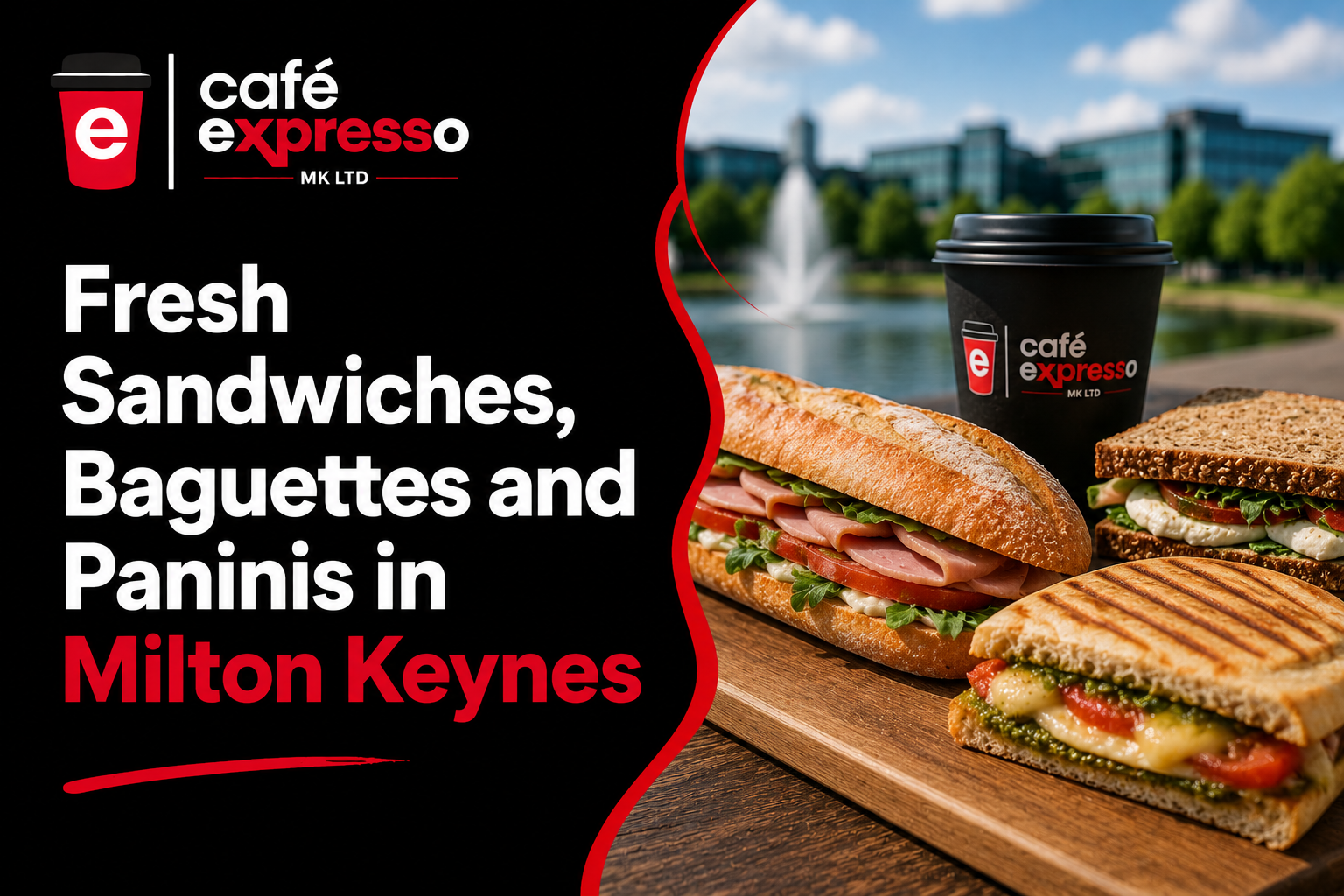 Fresh Sandwiches, Baguettes and Paninis in Milton Keynes